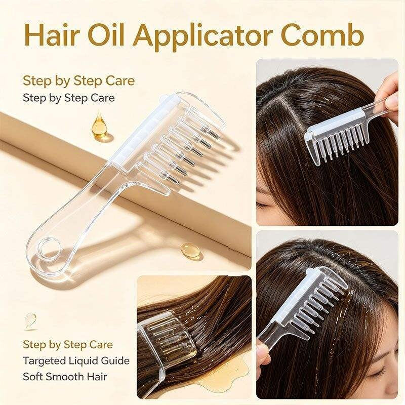 Scalp Care Crystal Comb – Massage & Serum Applicator in One